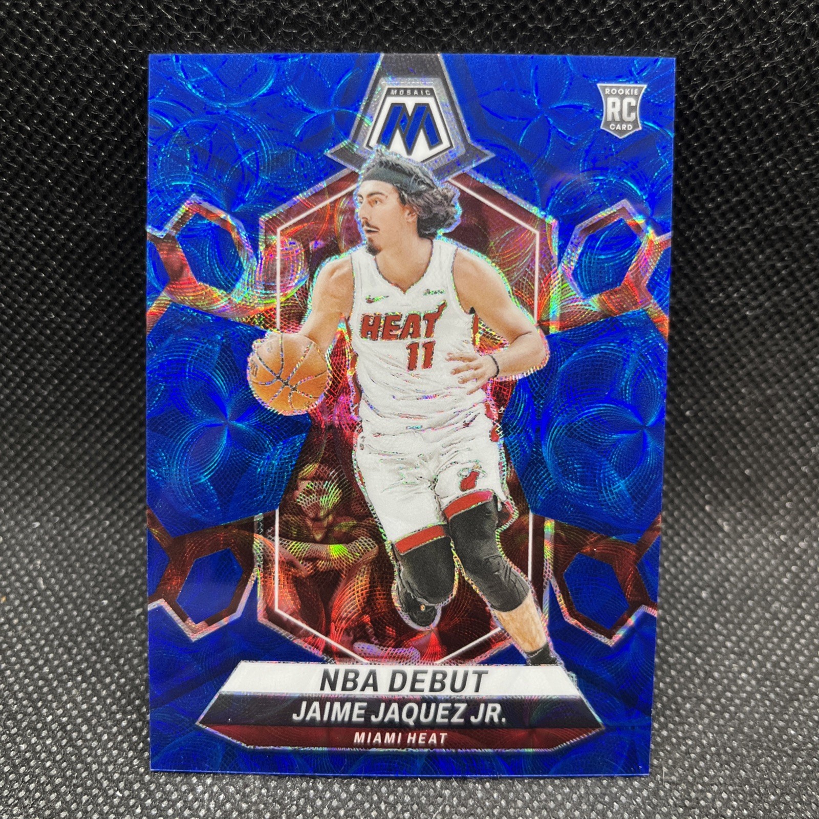 2023-24 Panini Mosaic Jaime Jaquez Jr NBA Debut Rookie RC Blue Scope Prizm /25