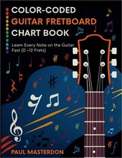 Color-Coded Guitar Fretboard Chart Book - Learn Every Note on the Guitar Fast 0
