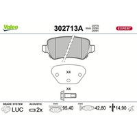 Valeo BremsbelÄGe Satz Hinterachse Passend FüR KIA Cee'd PRO | 302713A