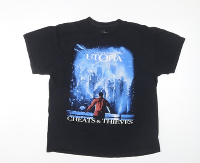 Cheats & Thieves Herren T-Shirt schwarz Grafik XL