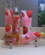 Bodycology Strawberry Cheesecake Toiletries Set Mist Cream Oil Scrub Paraben