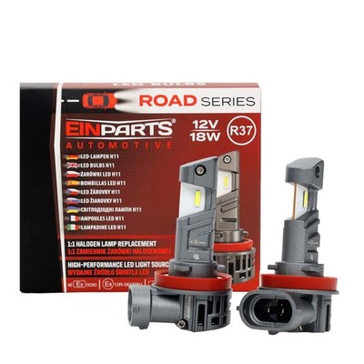 EINPARTS LED LAMPEN H11 ECE R37 MIT ZULASSUNG StVZO-KONFORME LEDr