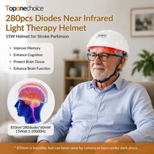 810nm PBM Photobiomodulation Helmet 280 LEDs 15W for Anxiety Stroke Non-Invasive
