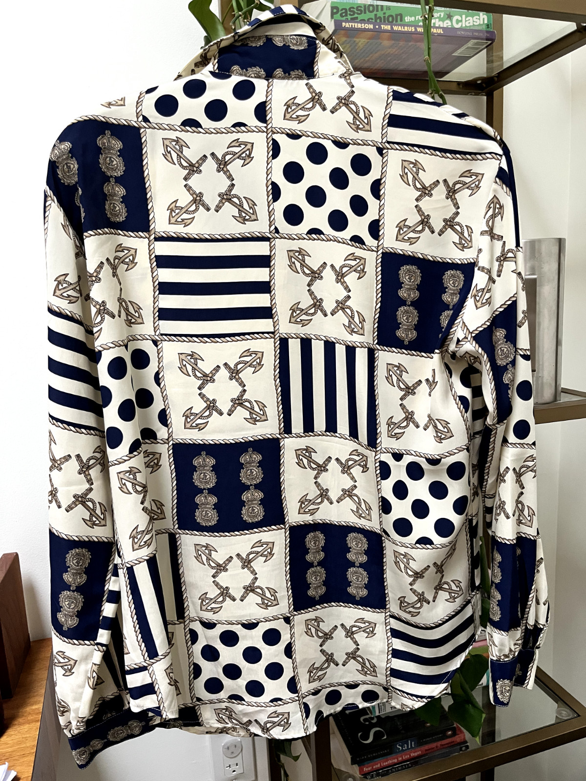 Eva Laurel Polyester Nautical Blouse - image 4