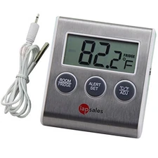 Easy to Read: Refrigerator Freezer Thermometer Alarm, High & Low Temperature Ala