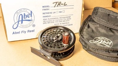 Abel TR-Light Fly Reel, Black, Abel TR-L Click Reel, Excellent Working Condition