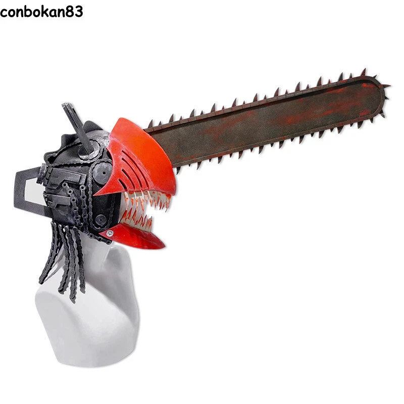Anime Chainsaw Man PVC Helmet Mask Handsaw Cosplay Weapon Props Holiday Gifts - Image 2 of 2