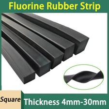 Fluorine Rubber Strip Black Seal Cord Square Strip Oil-Resistance Thick 4mm-30mm
