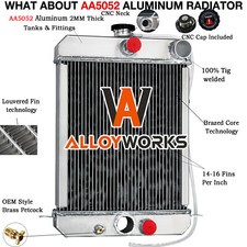 Aluminum 4 Row Radiator Fit DAVID BROWN 780 885 885N TRACTOR #K922737 K922739