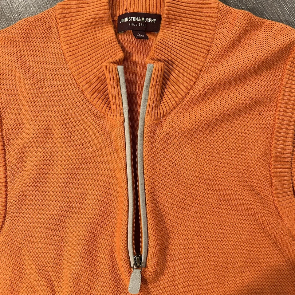 Chaleco naranja Johnston And Murphy algodón Pima para hombre talla grande Foto 4 de 4