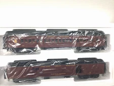 MTH #20-40051 CGW 2-Car 70' Baggage/Coach Passenger Set 3 Rail O Scale