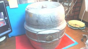 Vintage- G.HEILEMAN-s.s- 1/4 BL.- .75 Gal.-BEER KEG-Barrell- Gas Tank- Hot Rod