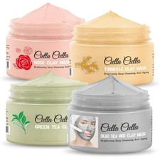 4pcs Clay Mask for Face,Dead Sea Mud Mask,Facial Masks for Women Skin Care 17 oz