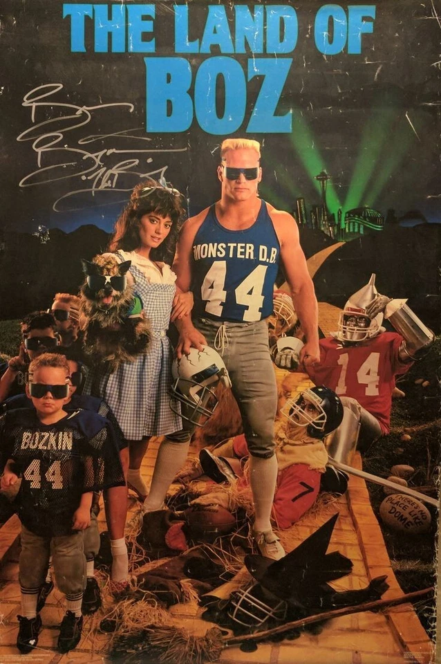 Brian Bosworth Costacos Brothers The Land of Boz Vintage, Home Decoration Poster - Image 3 of 4