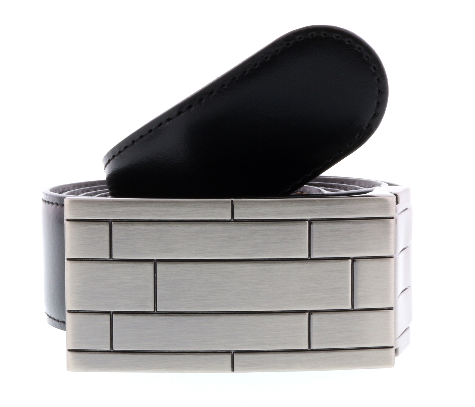 Мужской ремень HS Collection HSB 3099 Черный/коричневый с реверсивным/регулируемым ремешком