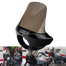 Tall Headlight Fairing Windshield For Harley Dyna Sportster XL1200 Softail FXLRS