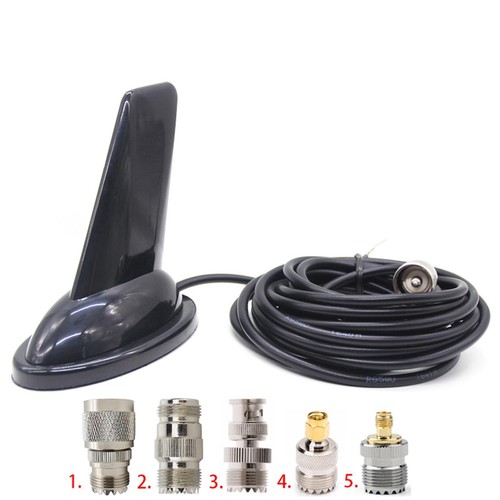 Dwupasmowa antena VHF/UHF 144/430MHz z 5 złączami do radia samochodowego Walkie Talkie - Zdjęcie 2 z 8