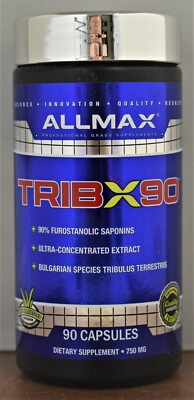  TRIBX90 - 90 Capsules - 100% Pure Tribulus Terrestris Tribex Allmax Nutrition