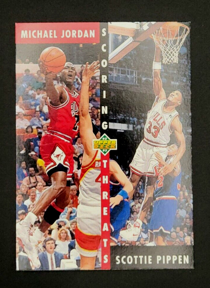 1992-93 Upper Deck Michael Jordan Scottie Pippen Scoring Threats #62