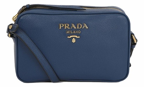 Prada Royal Blue Vitello Phenix Leather 