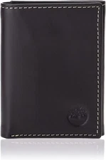 Timberland Men’s Trifold Leather Wallet – Black or Brown – Brand Box Included
