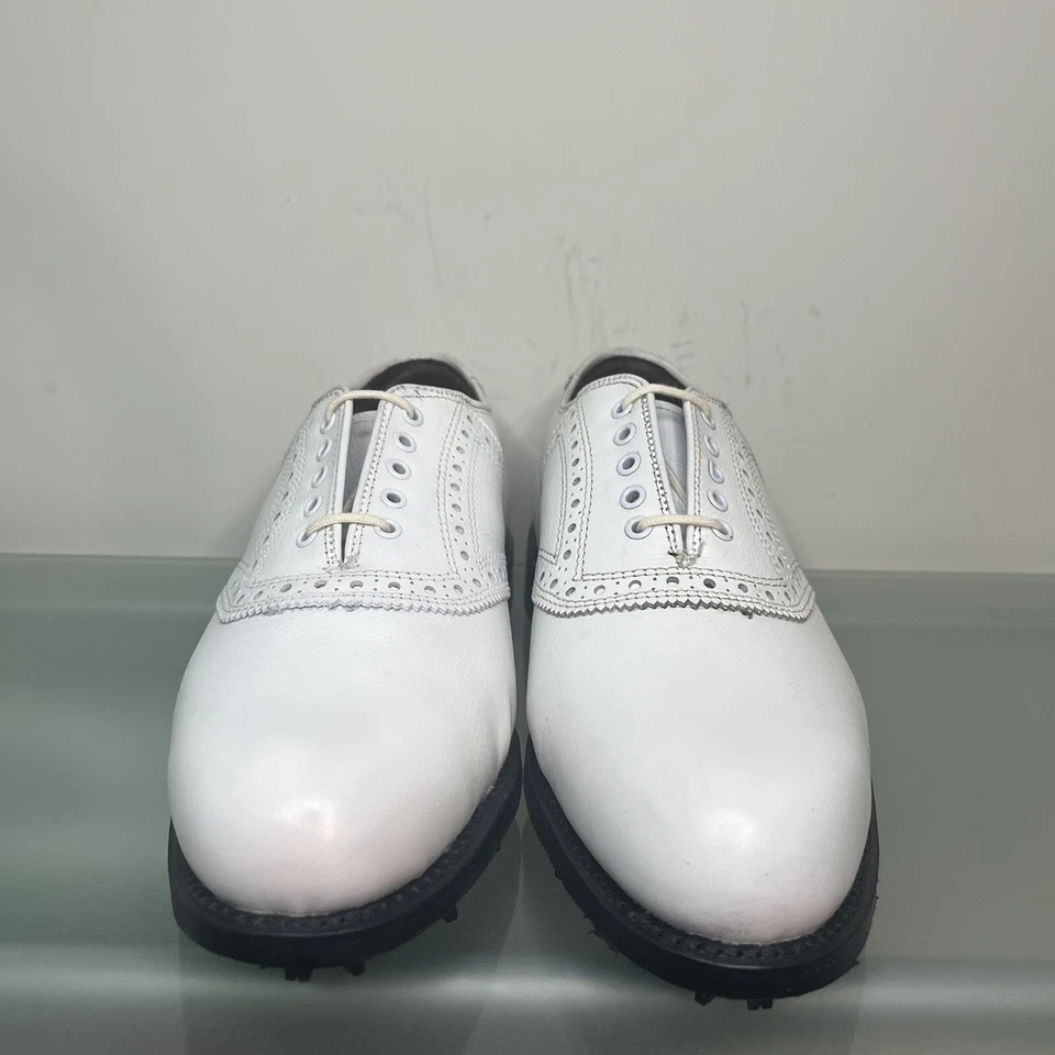 Nuevos zapatos de golf Allen Edmonds Redan blancos para hombre talla 7 D con caja y bolsas para zapatos Foto 3 de 4