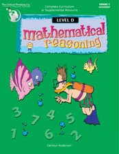 Mathematical Reasoning Level D Math Reasoning Workbook for 3rd Grade