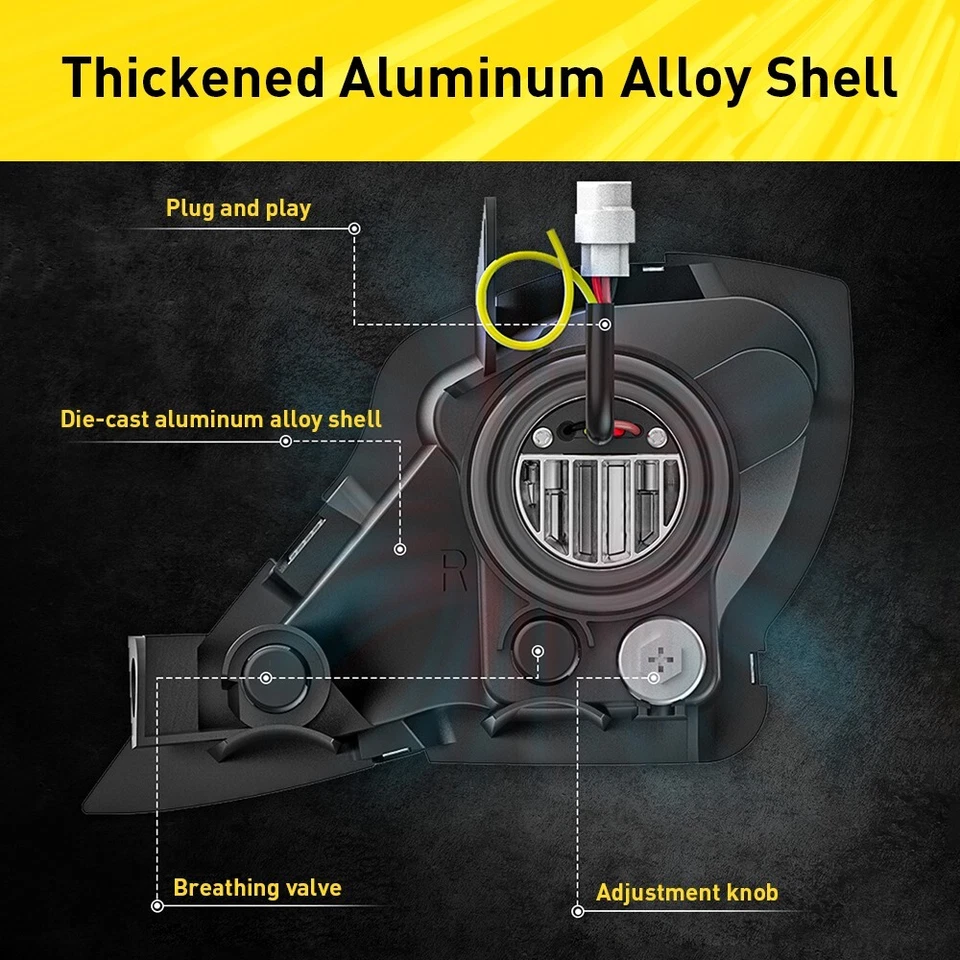 Juego de un par de faros LED para Yamaha YFZ 450 Raptor 700/700R/350 2006-2023 Foto 4 de 4