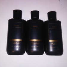 Set of 3 Bath  Body Works Mens Collection Noir 3 in 1 Hair Face Body Wash New