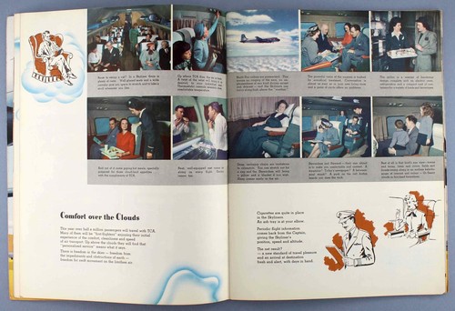 TCA TRANS CANADA AIRLINES HORIZONS UNLIMITED VINTAGE AIRLINE BROCHURE CUTAWAY - Picture 4 of 9