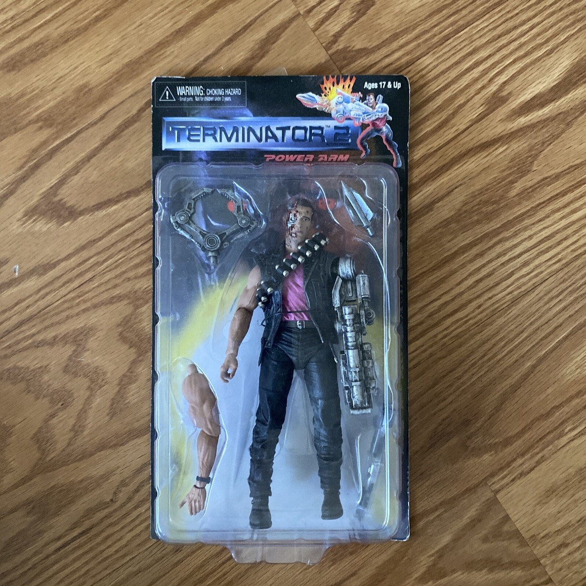 NECA Terminator 2 Action Figure Power Arm T-800 Spike Kenner