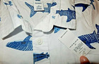 3F NWT OLD NAVY 4T BLUE SHARKS Hawaiian Stretch Short Sleeve Button Up Shirt — photo 3