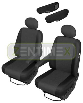 Sitzbezüge Schonbezüge SET ACC für VW T5 Transporter Stoff schwarz