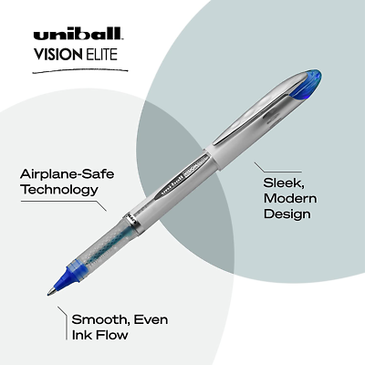 uni-ball Vision Elite BLX infusione penne a sfera Punta spessa 4-Count Blue/Black