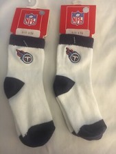 TENNESSEE TITANS TODDLER SOCKS X2 . FAN STYLE HEAD TO TOES,NFL LICENSED NWT