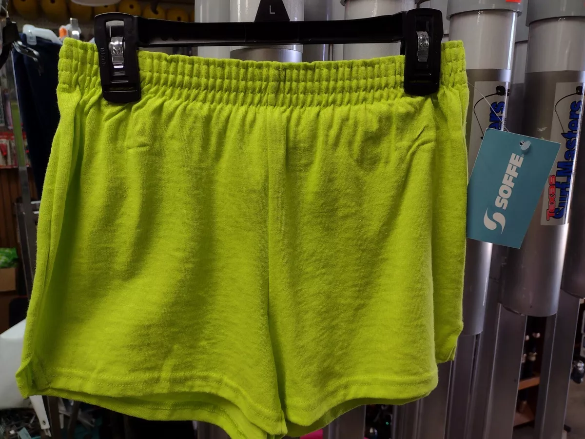 Soffe Junior Girls Low-Rise 'Soffe' Shorts Youth Large 12-14 3737GHT Lime  Green