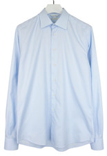 Suitsupply Traveller Slim Fit Formal Shirt Mens 41-7/16L Spread Collar Blue