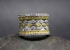 925 STERLING SILVER CUBIC ZIRCONIA RING size 7 FREE FAST SHIPPING  