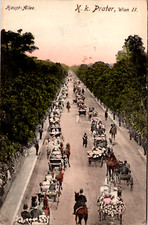 Hauptallee, K. K. Prater, Wien, Austria, Vintage Postcard