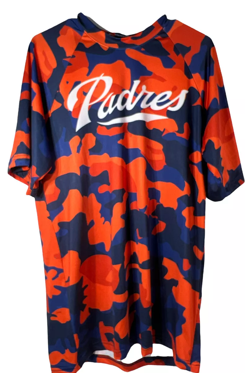 San Diego Padres Orange / Blue Camo #20 Polyester Shirt, Men'