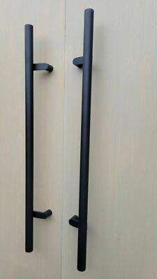 Poignée de Porte Poignée de Traction de Porte, poignée de Traction d'échelle de Forme carrée/poignées de Porte Push-Pull en Acier Inoxydable pour entrée/Douche/Bois/Verre/Bureau/Magasin/maga