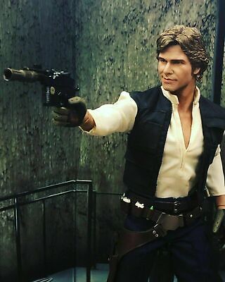 1/6 Han Solo Head Carving Sculpt Model Harrison Ford for 12" Male Figure Body