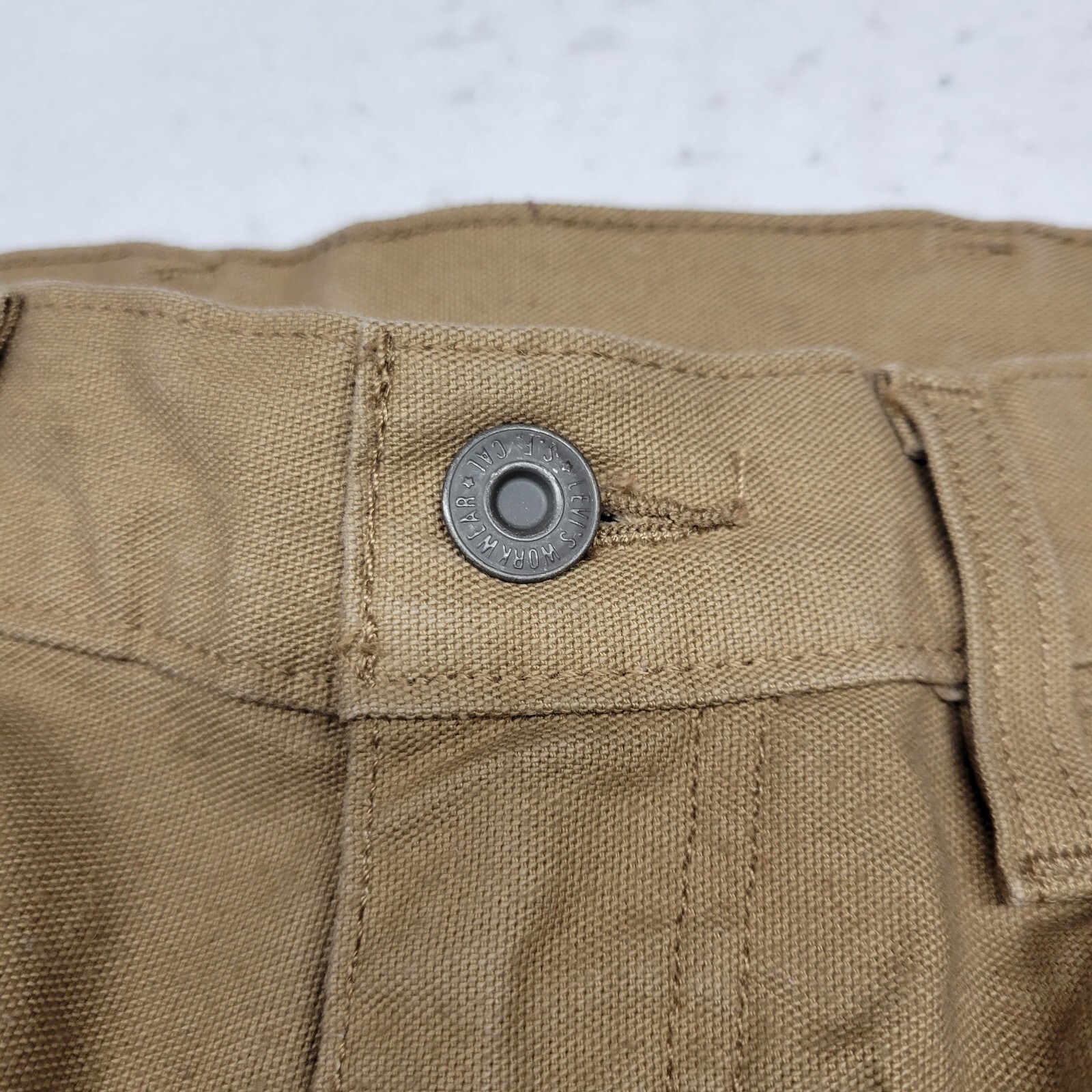 Levis 505 Workwear Pants Mens 30x30 Beige Khaki Cargo… Gem