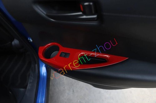 RED Carbon ABS Interior Accessories Cover Trim For Toyota Corolla Cross 2022 23 - Picture 10 of 12