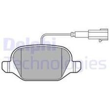 DELPHI Bremsbeläge Bremsbelegsatz hinten System TRW für Fiat 500