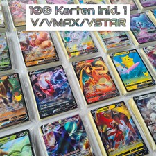 100 Pokemon Karten | EX/ V / VMAX / VSTAR GARANTIERT | +4x Holo | Sammlung DE
