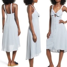 ASTR the Label Tie  Front Midi Dress SZ L