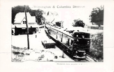 RPPC Wilmington DE Delaware Fallon Ave Train Railroad Depot Photo Postcard F16