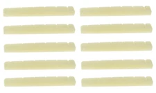 10x Unbleached Bone Nut for Fender ST Guitar 42mm Strat Tele Flat Bottom