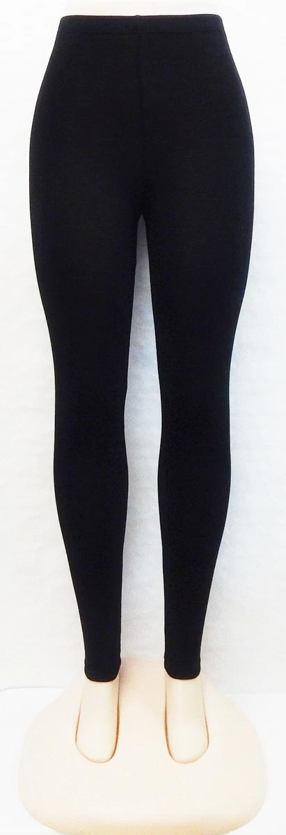 Ladies Womens Plain Leggings Full Length Cotton Black + Colours UK